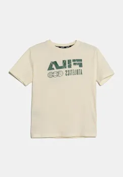 Fila tricou de bumbac pentru copii IFFEZHEIM culoarea bej, cu imprimeu, FAT0667 imagine