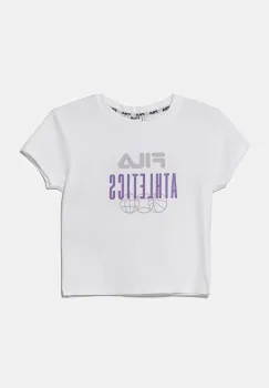 Fila tricou de bumbac pentru copii ISNY culoarea alb, FAT0635 imagine