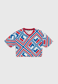 Fila tricou de bumbac pentru copii LANGENHAGEN culoarea rosu imagine