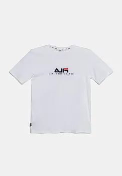 Fila tricou de bumbac pentru copii LOHBERG culoarea alb, cu imprimeu, FAT0626 imagine