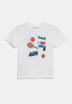 Fila tricou de bumbac pentru copii LOPAR culoarea alb, cu imprimeu, FAK0408 imagine