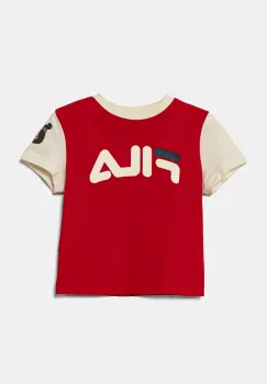 Fila tricou de bumbac pentru copii LUBAN culoarea rosu, cu imprimeu, FAK0394 imagine