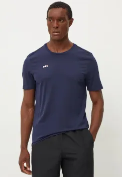 Fila tricou din bumbac culoarea albastru marin, neted imagine