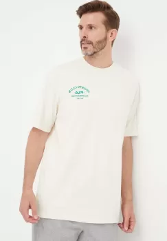 Fila tricou din bumbac culoarea bej, neted imagine