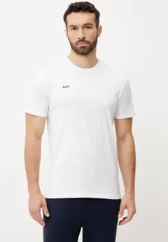 Fila tricou din bumbac Laas barbati, culoarea alb, cu imprimeu, FAM0874 imagine