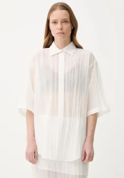 Filippa K camasa culoarea alb, cu guler clasic, relaxed, 31764.FK imagine