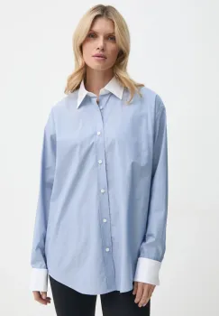 Filippa K camasa din bumbac femei, cu guler clasic, relaxed, 31105 imagine