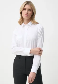 Filippa K camasa femei, culoarea bej, cu guler clasic, regular, 29100 imagine
