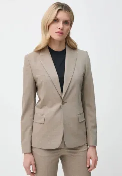 Filippa K geaca de lana culoarea bej, un singur rand de nasturi, neted, 29107 imagine