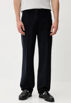 Filippa K pantaloni de bumbac barbati, culoarea bleumarin, drepti 31433 imagine