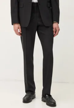 Filippa K pantaloni de lana culoarea negru, mulata, 31585 imagine