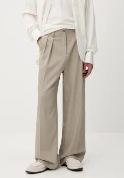 Filippa K pantaloni din lana culoarea bej, drept, 29803 imagine