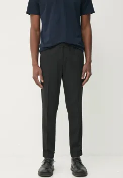 Filippa K pantaloni din lana culoarea negru, drept, 29110 imagine
