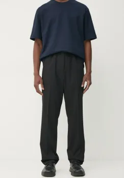 Filippa K pantaloni din lana culoarea negru, drept, 29553 imagine