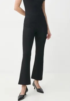 Filippa K pantaloni femei, culoarea negru, evazati, high waist, 29907 imagine