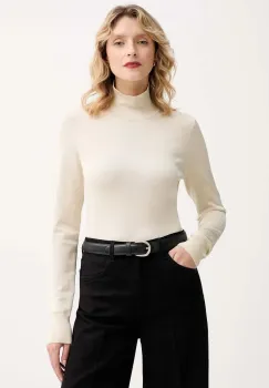 Filippa K pulover culoarea bej, light, cu turtleneck, 31664 imagine