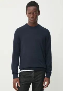 Filippa K pulover de lana barbati, culoarea albastru marin, light, 28928 imagine