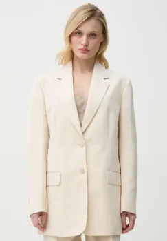 Filippa K sacou de in culoarea bej, un singur rand de nasturi, neted, 31338 imagine