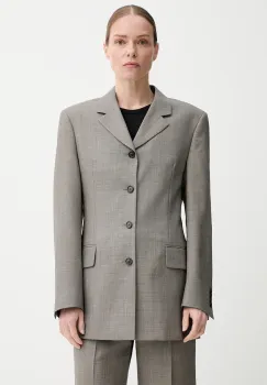Filippa K sacou din lana culoarea maro, un singur rand de nasturi, neted, 31420.FK imagine