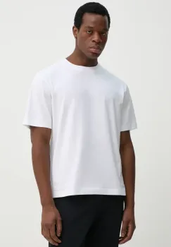 Filippa K tricou din bumbac barbati, culoarea alb, uni, 31260 imagine