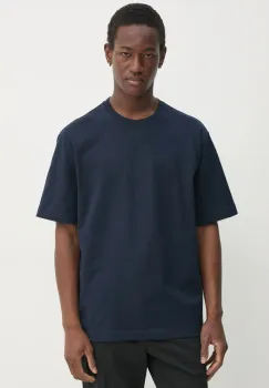 Filippa K tricou din bumbac barbati, culoarea bleumarin, uni, 29040 imagine