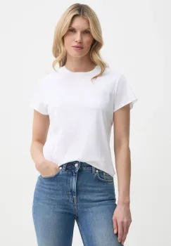 Filippa K tricou din bumbac femei, culoarea alb, 28904 imagine