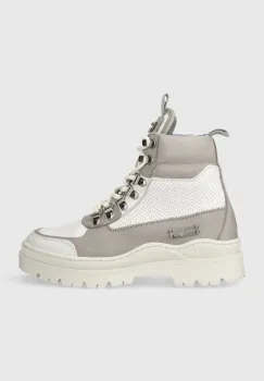 Filling Pieces botine Mountain Onyx femei, culoarea gri, cu toc plat, 64333811901 imagine