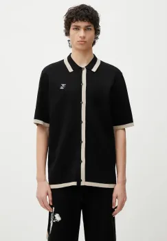 Filling Pieces camasa Gardener culoarea negru, cu guler clasic, relaxed, 91299851861 imagine