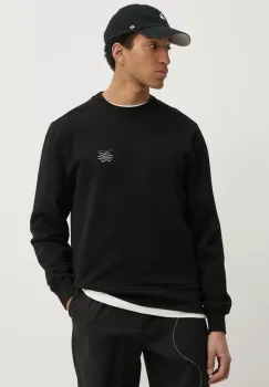 Filling Pieces hanorac de bumbac culoarea negru, neted, 74599861861 imagine