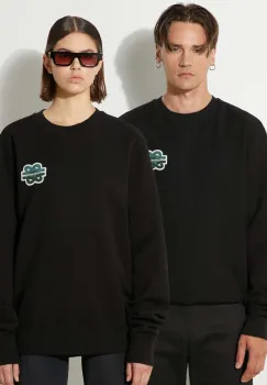 Filling Pieces hanorac de bumbac Gowtu culoarea negru, cu imprimeu, 74533921861 imagine