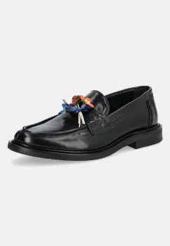 Filling Pieces mocasini de piele Loafer Bouquet culoarea negru, 44278131861 imagine