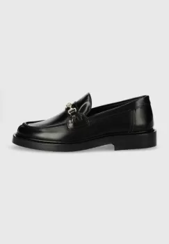 Filling Pieces mocasini de piele Loafer Polido femei, culoarea negru, cu toc plat, 44233191847 imagine