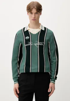 Filling Pieces pulover barbatesc cu vascoza Knit Football Jersey imagine