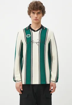 Filling Pieces pulover Knit Football Jersey barbati, culoarea verde, light, 91099041926 imagine