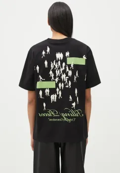 Filling Pieces tricou din bumbac culoarea negru, cu imprimeu, 74499871861 imagine