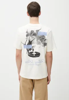 Filling Pieces tricou din bumbac Grammophone culoarea bej, cu imprimeu, 422520500236 imagine