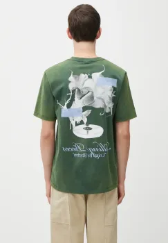 Filling Pieces tricou din bumbac Grammophone culoarea verde, cu imprimeu, 422520500236 imagine