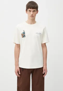 Filling Pieces tricou din bumbac Speaker Wall culoarea bej, cu imprimeu, 422520500239 imagine