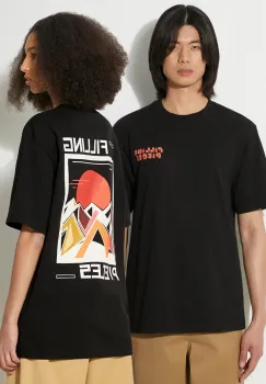 Filling Pieces tricou din bumbac Sunset culoarea negru, cu imprimeu, 74417021861 imagine
