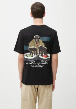 Filling Pieces tricou din bumbac T-shirt DJ culoarea negru, cu imprimeu, 422520500241 imagine