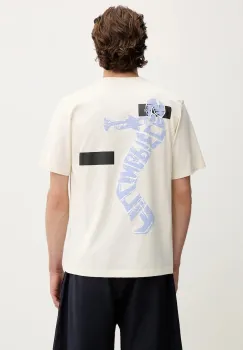 Filling Pieces tricou din bumbac Trumpeteer culoarea bej, cu imprimeu, 422520500237 imagine