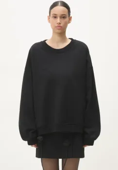 Fiorucci hanorac de bumbac Angel femei, culoarea negru, neted, M01FPSCR188CJ05BK01 imagine
