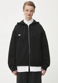 Fiorucci hanorac de bumbac Angel Patch Regular Fit Zip Up imagine