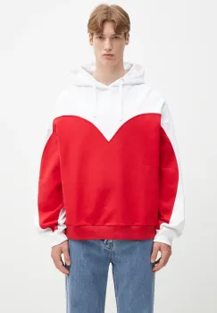 Fiorucci hanorac de bumbac Heart Relaxed Fit culoarea alb, cu gluga, cu imprimeu, U02SPSHO092CJ05RD01 imagine