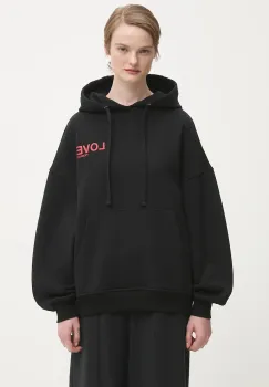 Fiorucci hanorac de bumbac Kissing Angels Love Print Relaxed imagine