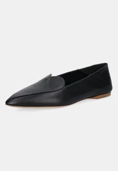 Fiorucci mocasini de piele Leather Heart Loafers culoarea negru, cu toc plat, W02SMASH413LE01BK01 imagine