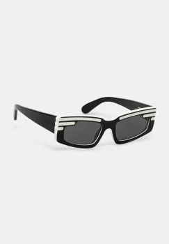 Fiorucci ochelari de soare Rectangular Wing femei, culoarea negru, U01FPASU134AC03BK01 imagine