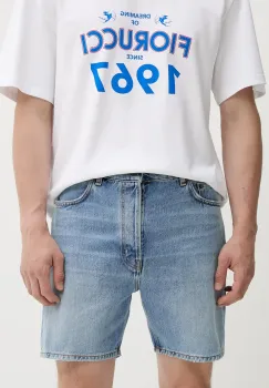 Fiorucci pantaloni scurti jeans Light Blue Bermuda Denim Shorts M02SMDSH316DN01DN01 imagine