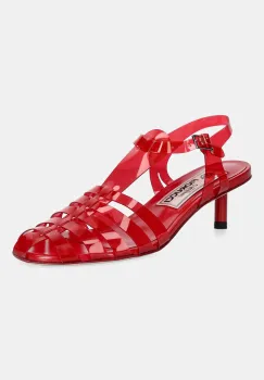 Fiorucci pantofi cu toc Jelly Kitten Heels culoarea rosu, W02SMASH415PT02RD01 imagine