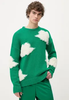 Fiorucci pulover de lana Cloud Sweater barbati, culoarea verde, calduros, U02SPKSW335KN03GN02 imagine
